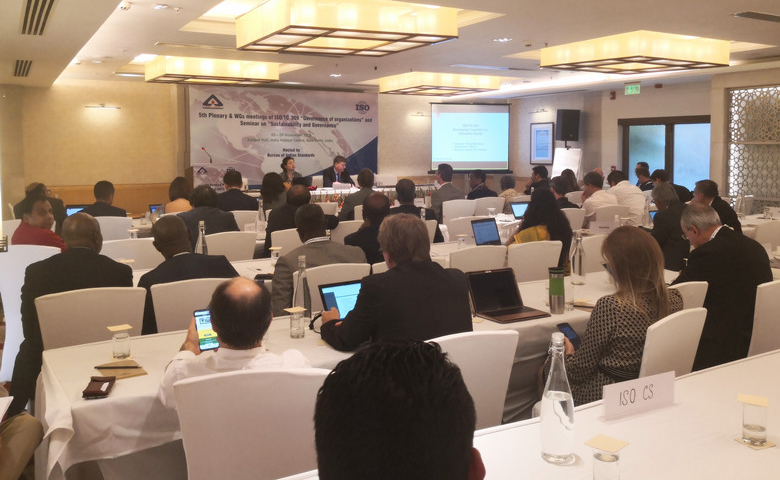 Mr. Zheng Bo attended the 5th Plenary Session of ISO/TC309 in India